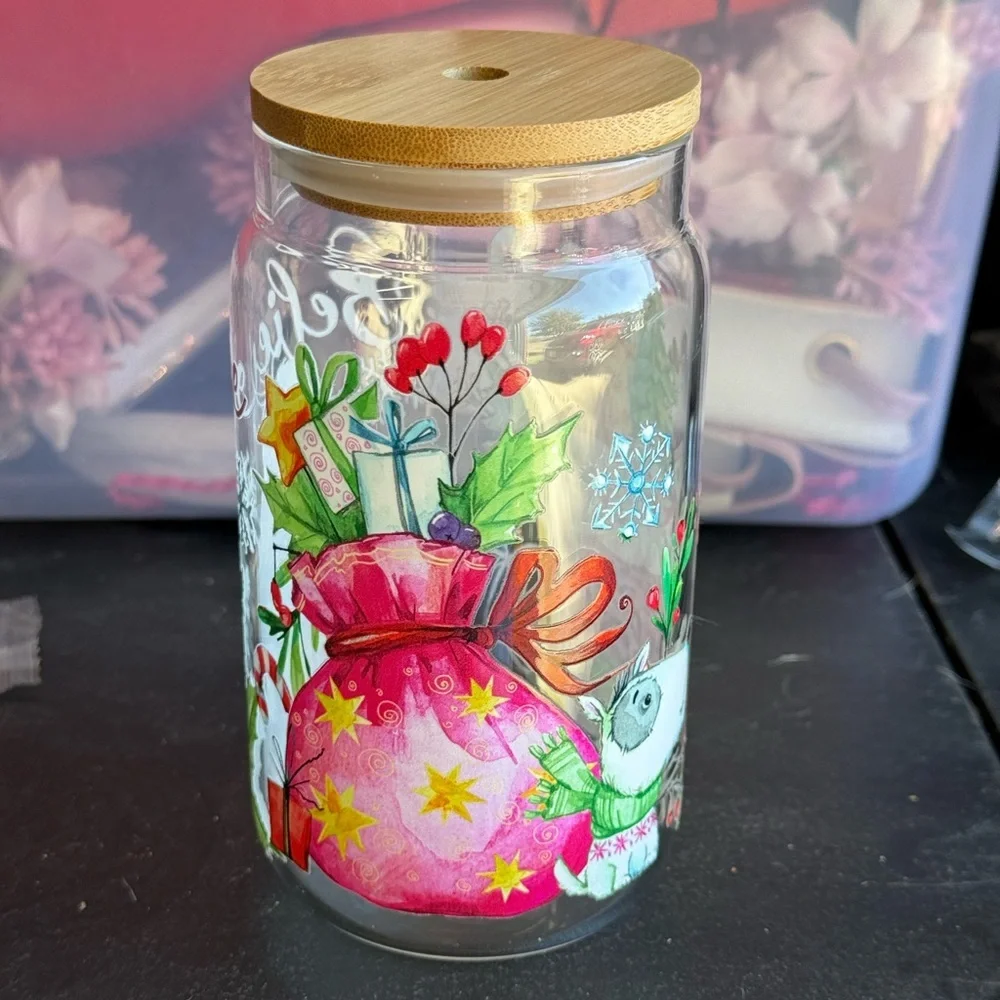 Believe Xmas glass‎ cup